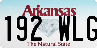 AR license plate 192WLG