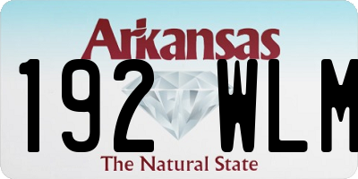 AR license plate 192WLM