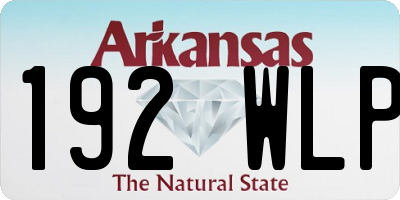 AR license plate 192WLP