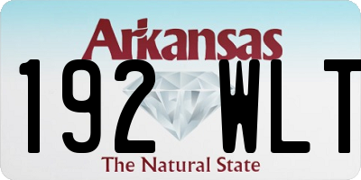 AR license plate 192WLT
