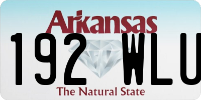 AR license plate 192WLU