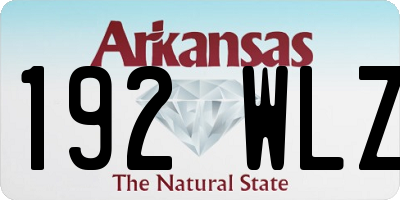 AR license plate 192WLZ