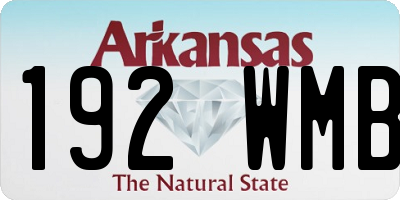 AR license plate 192WMB