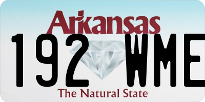 AR license plate 192WME