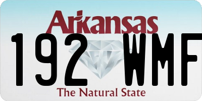 AR license plate 192WMF