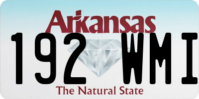AR license plate 192WMI