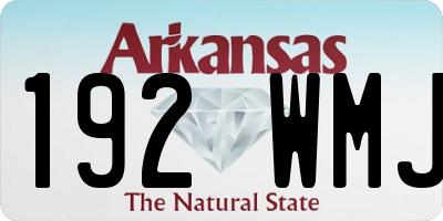 AR license plate 192WMJ