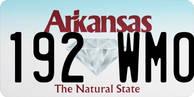 AR license plate 192WMO