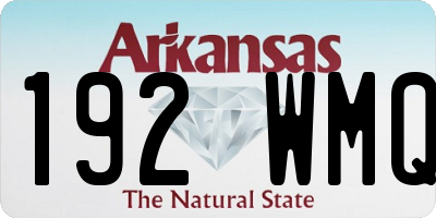 AR license plate 192WMQ