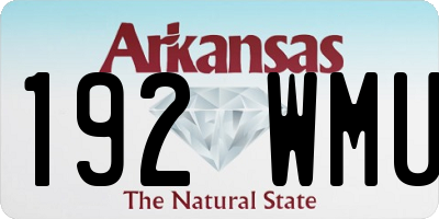 AR license plate 192WMU
