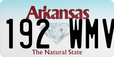 AR license plate 192WMV
