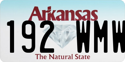 AR license plate 192WMW