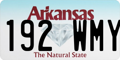 AR license plate 192WMY