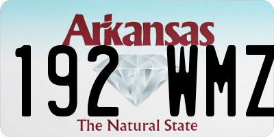 AR license plate 192WMZ