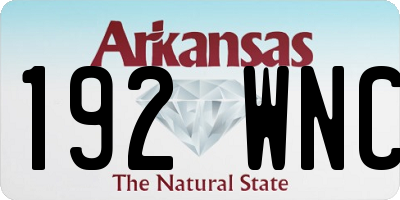 AR license plate 192WNC