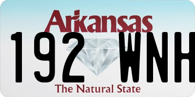 AR license plate 192WNH