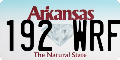 AR license plate 192WRF