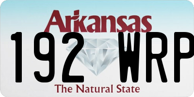 AR license plate 192WRP