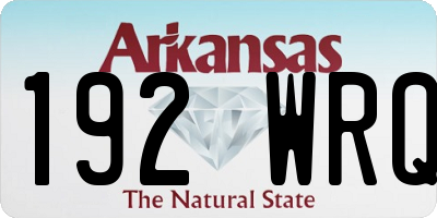 AR license plate 192WRQ