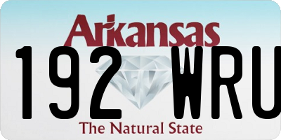 AR license plate 192WRU