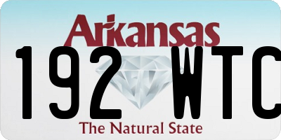 AR license plate 192WTC