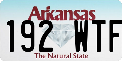 AR license plate 192WTF