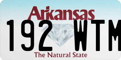 AR license plate 192WTM