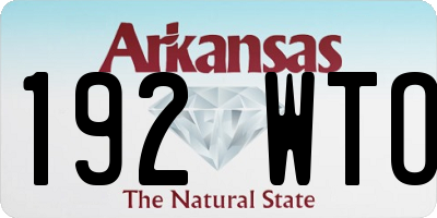 AR license plate 192WTO