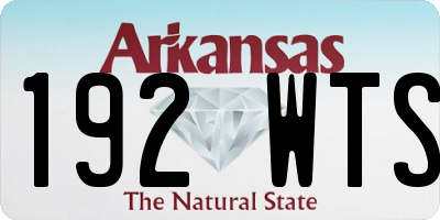AR license plate 192WTS