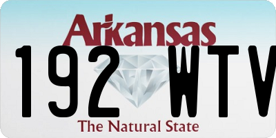 AR license plate 192WTV