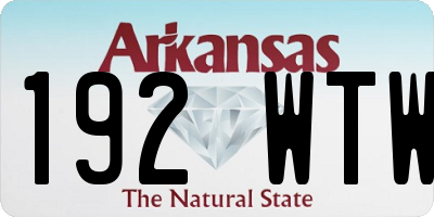 AR license plate 192WTW