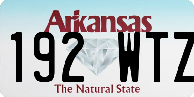 AR license plate 192WTZ