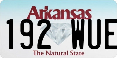 AR license plate 192WUE