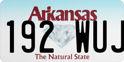 AR license plate 192WUJ