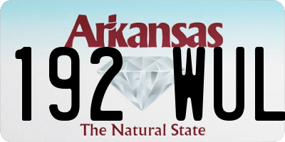 AR license plate 192WUL