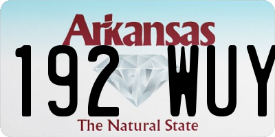 AR license plate 192WUY