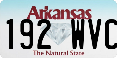 AR license plate 192WVC