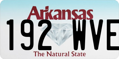 AR license plate 192WVE