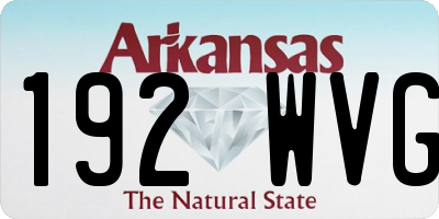 AR license plate 192WVG
