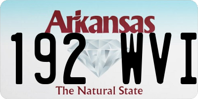 AR license plate 192WVI
