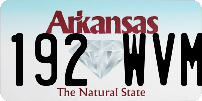 AR license plate 192WVM