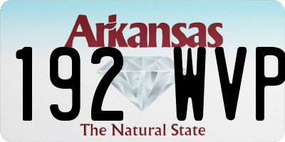 AR license plate 192WVP