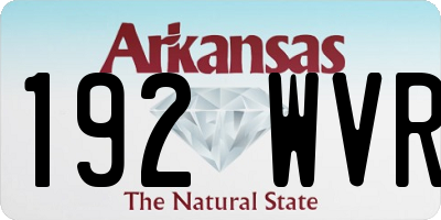 AR license plate 192WVR