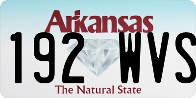 AR license plate 192WVS