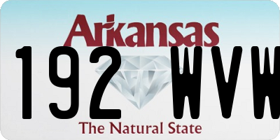 AR license plate 192WVW