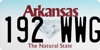 AR license plate 192WWG