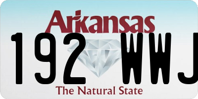 AR license plate 192WWJ