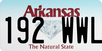 AR license plate 192WWL