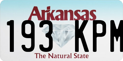 AR license plate 193KPM