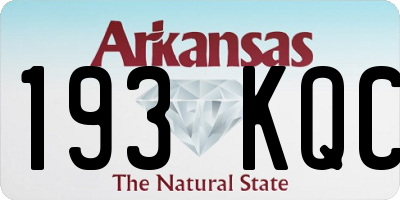 AR license plate 193KQC